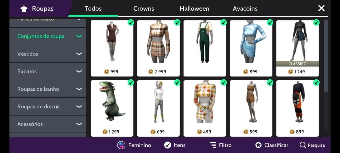 CONTA FEM NVL 22 AVAKIN LIFE (6 ANOS DE JOGO)