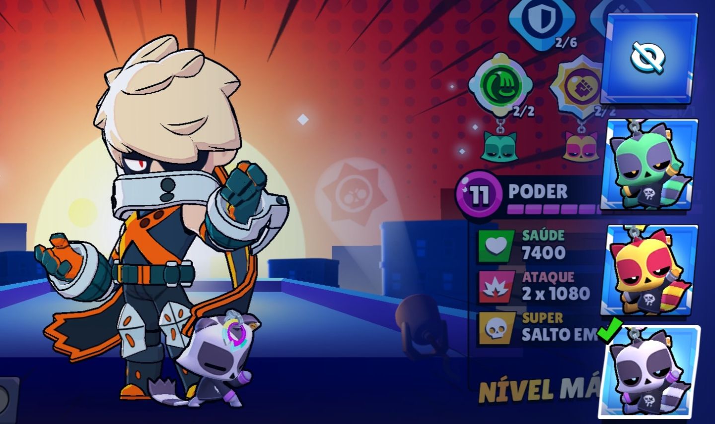 Brawl stars CONTA 9/10, +5 passe comprados, skin edgar rara