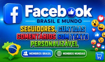 Serviços de Alta qualidade para Facebooks Brasileiros e Mundiais, Valor Reduzido