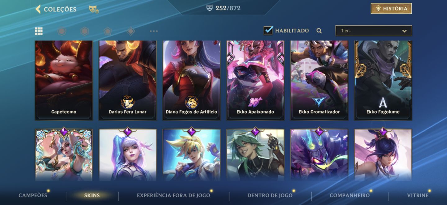 Conta de wild rift prestígio Lux e Morgana