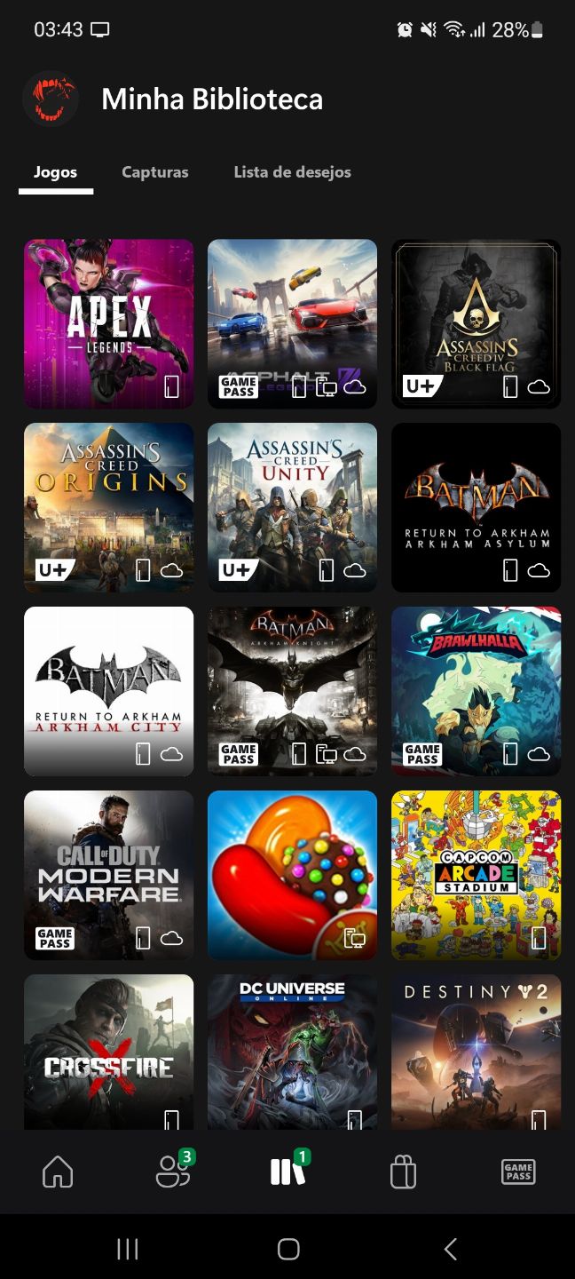 Conta xbox top com vários jogos comprados