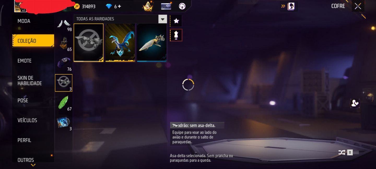 Minha conta antiga gemada FF