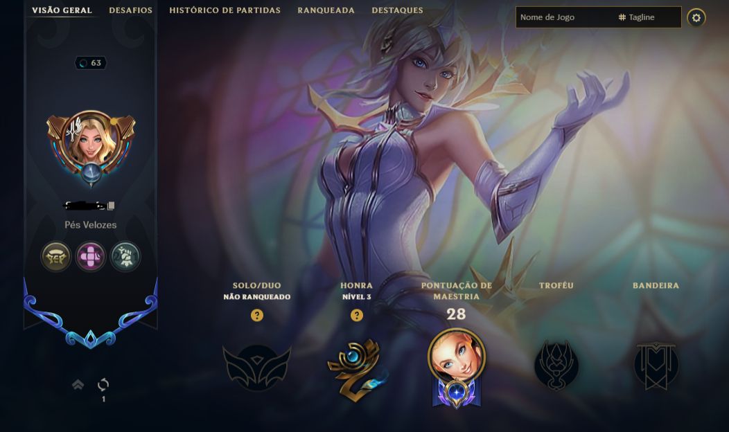 CONTA MAIN LUX | ELEMENTALIST | 35 CAMPEÕES | NÍVEL 63 FULL ACESSO | +SKINS |SUP