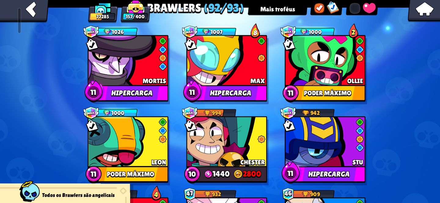 Conta supercell com clash e brawlstars muito upados