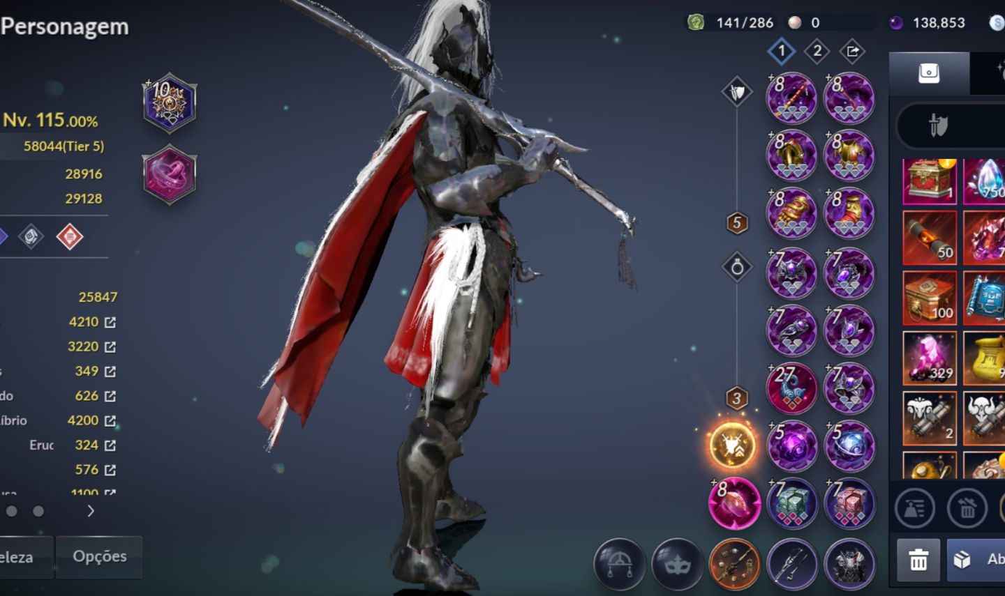 CONTA BLACK DESERT MOBILE - NÍVEL 115 | 58K+ CP | PREÇO A NEGOCIAR!
