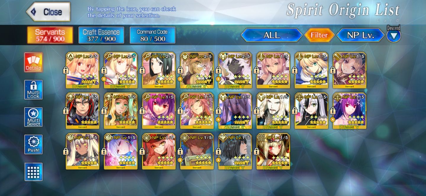FGO NA OC1 | 22 SSR (28 NP) | Archetype: Earth NP3 | Full Meta Supports