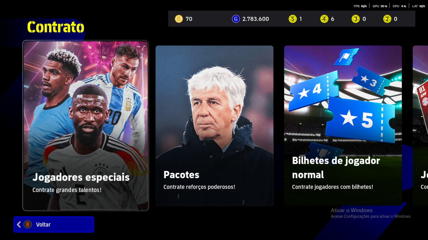 Efootball2025 conta de pc stean,todos jogadores bugados Neymar 105 duplo inpeto
