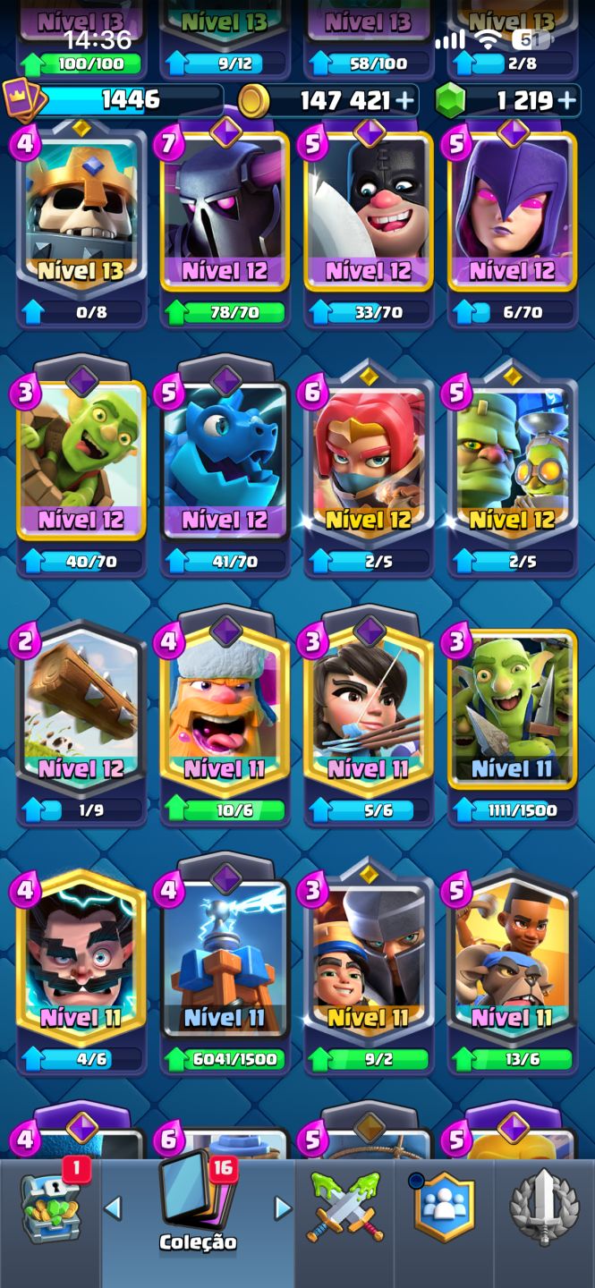 Promova Conta Clash Royale 9000 Troféus