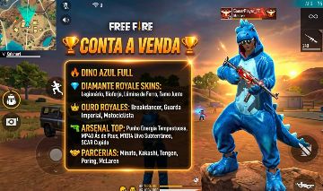 CONTA DE FREE FIRE ANTIGA COM DINO