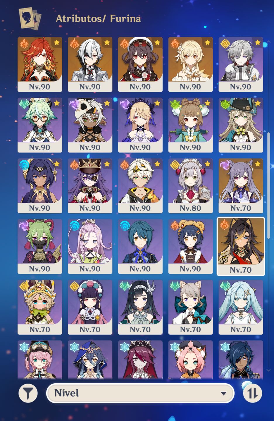 Conta Genshin Ar60 100% + Zzz Ar60 100% + Ambas Build Boas e Personagens Meta