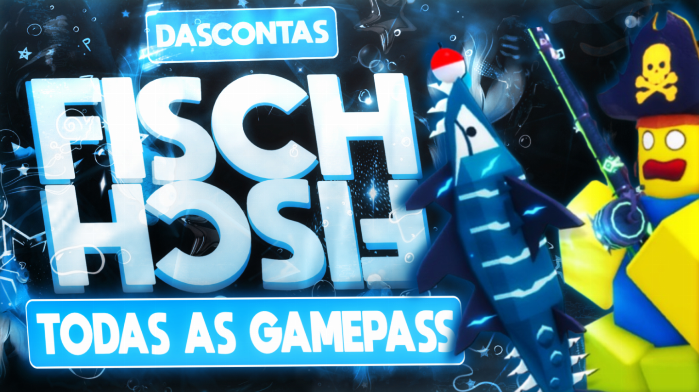 FISCH /JOGO DO PEIXE ROBLOX/TODAS AS GAMEPASS E MELHOR PREÇO/ENTREGA RAPIDA