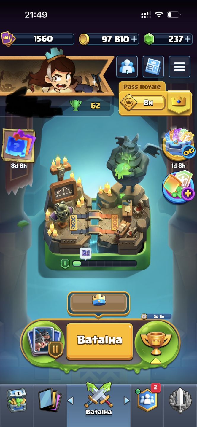 CONTA CLASH ROYALE FORTE / COMPLETA