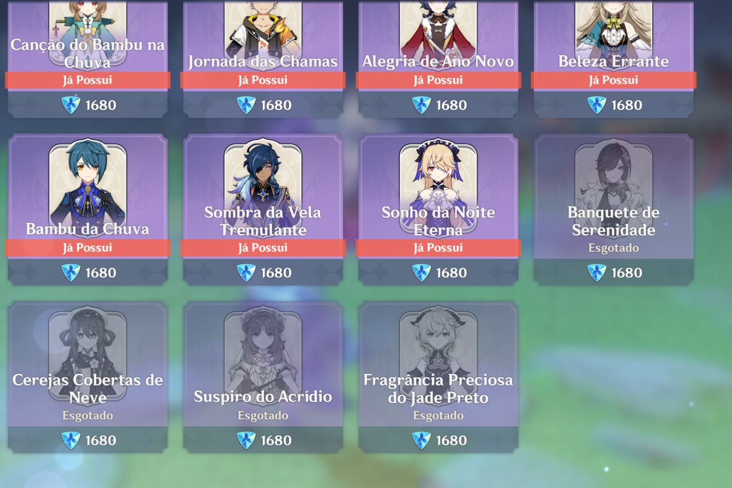 Conta Genshin Ar60 100% + Zzz Ar60 100% + Ambas Build Boas e Personagens Meta