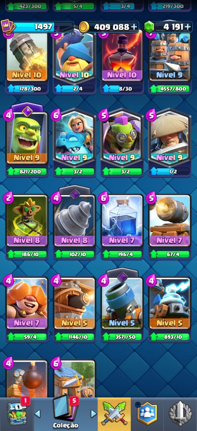 Conta Clash Royale 11000 troféus