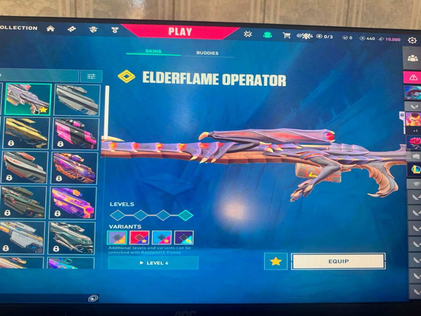 CONTA VALORANT DIAMANTE 2 + SKINS TOP (ELDERFLAME, PRIME, GLITCHPOP)