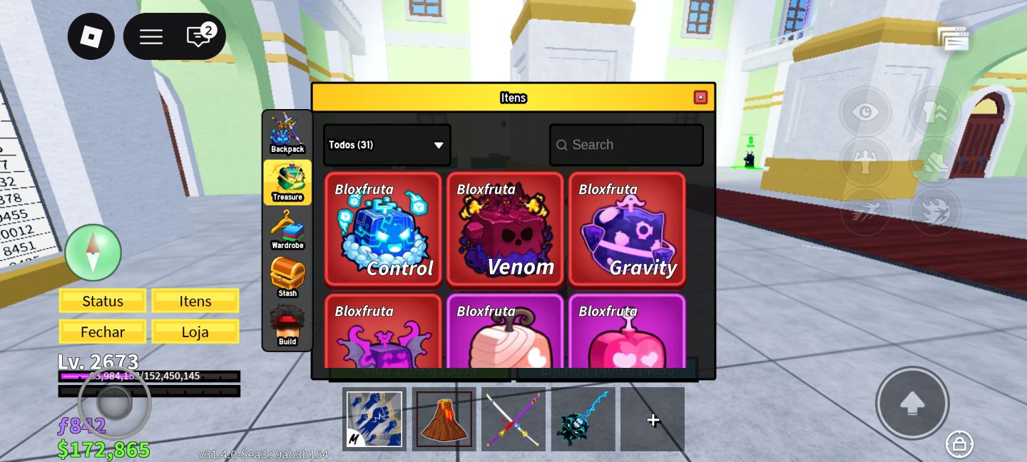 Conta Roblox Top , Skins , Blox Fruits , Grow a Garden 1 e 2 bem focados