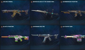 CONTA VALORANT VANDAL ARCANE FACA BROKEN BLADE + SKINS