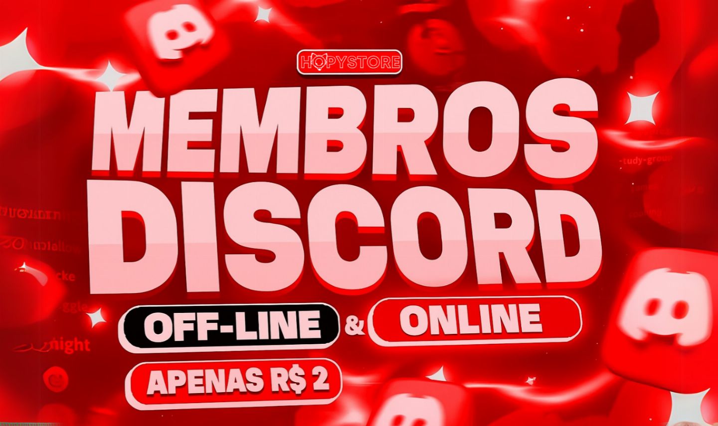 Discord Membros Online E Offline | O Melhor Preço | 24H - ENTREGA RAPIDA!!!