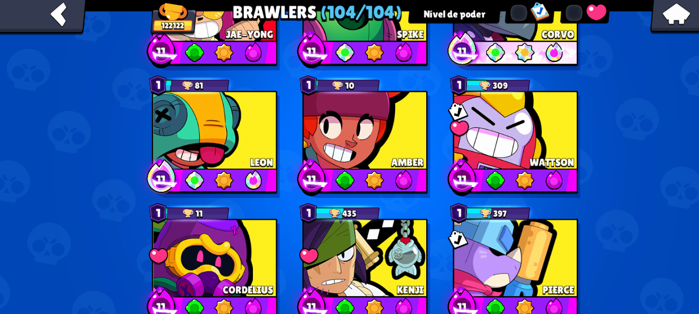 CONTA DE BRAWL STARS FULL COM DIVERSAS SKINS RARAS DIRETAMENTE PARA SEU E-MAIL