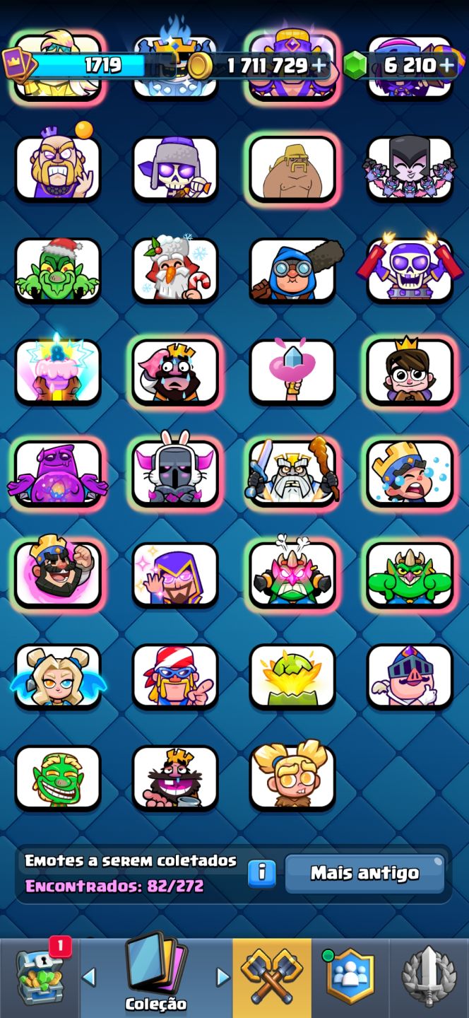 CONTA DE CLASH ROYALE NIVEL 16, COM TODAS AS CARTAS DO JOGO E 12K DE TROFEU