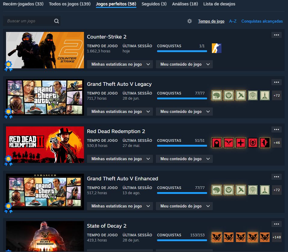 Conta steam level 40 com vários jogos (platinados)