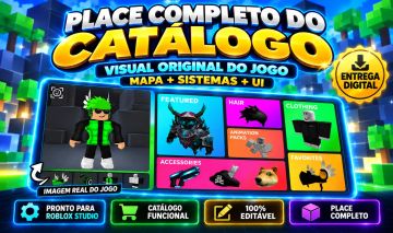 PLACE CATÁLOGO ROBLOX COMPLETO | ROBLOX STUDIO | MAPA + SISTEMAS