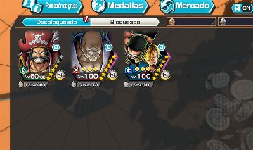CONTA ONE PIECE BOUNTY RUSH os 2 novos ex lv100 3k de Dima e 1k de frag