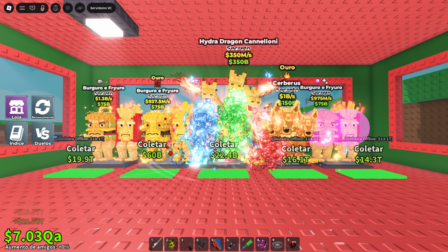 ONLINE! | Roube um Brainrot | Todos os Brainrots e muito mais | Steal A Brainrot