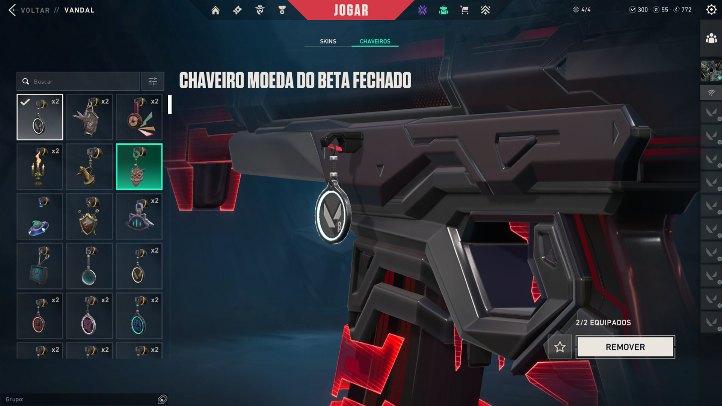 CONTA VALORANT COM CARD BETA, VANDAL EX.O, KURONAMI 2.0, PHANTOM ION E PAS