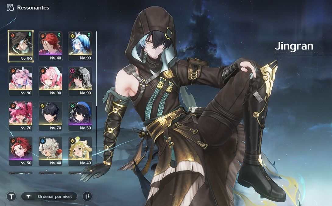 NO GARANTIDO! CONTA WUWA LVL 62 COM TIME PREMIUM DA AEMEATH R1, JINGRAN R1 E++