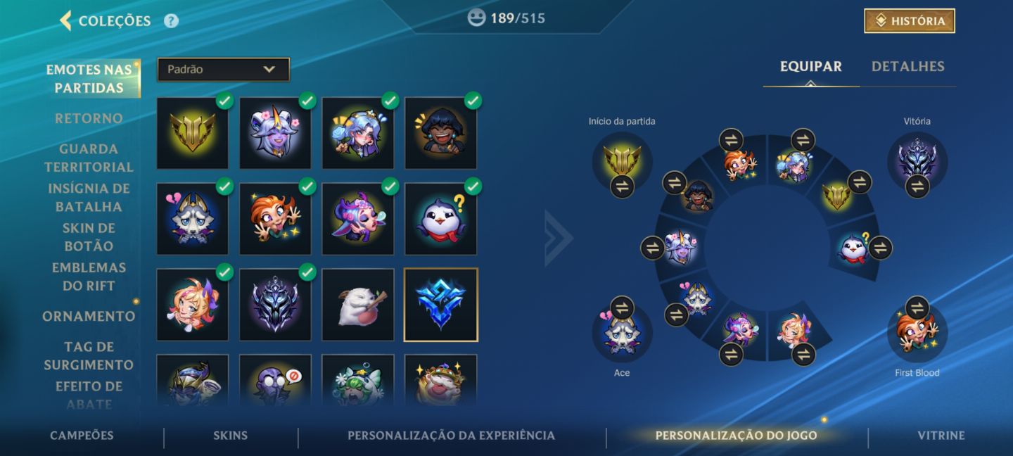 CONTA WILD RIFT NV 248, 271 SKINS (COM SKINS LIMITADAS), ÍCONES E ETCS