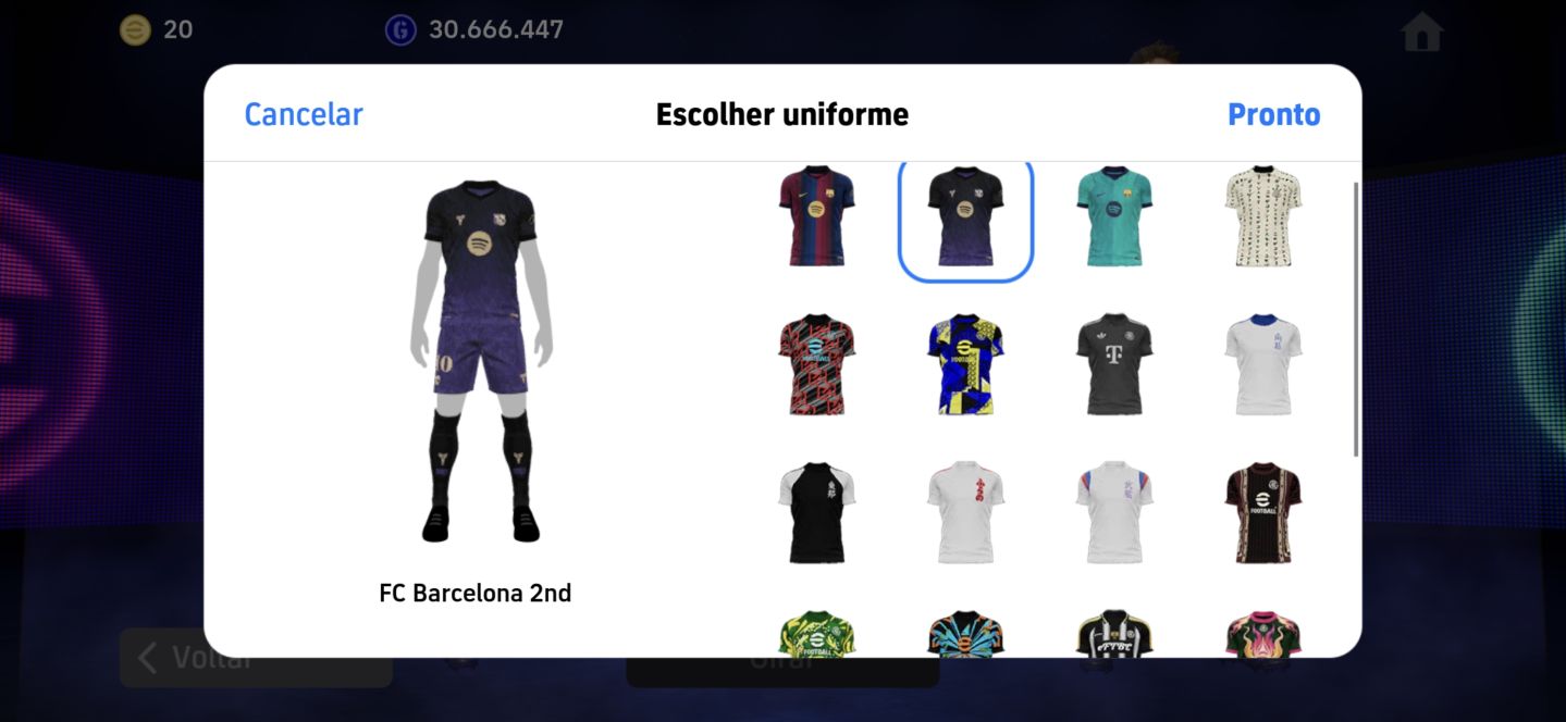 Conta de efootball 3286 de força