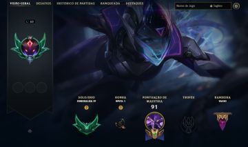 CONTA ESMERALDA 4 / 14 SKINS / 2 SKINS DA VAYNE / HWEI, TEEMO, VARUS / 10K EA