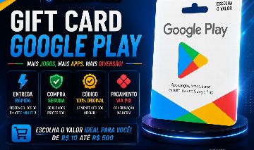Gift Card Google Play Brasil | Entrega Rápida | Código Original