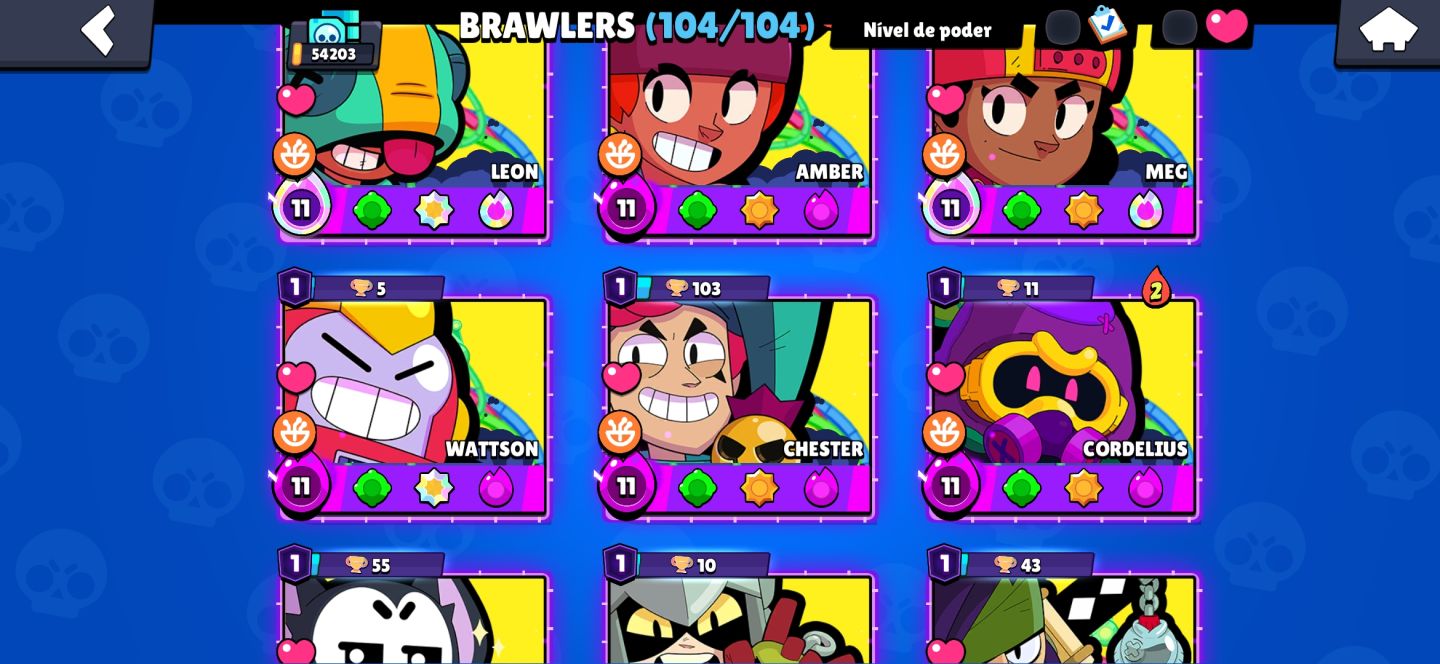 CONTA DE BRAWL STARS MUITO UPADA