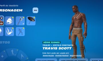 Conta fortnite travis scott