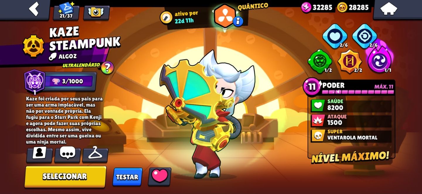 Conta de Brawl stars com muitas skins raras