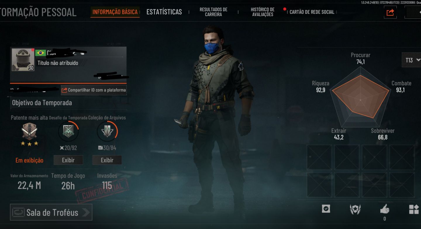 CONTA ARENA BREAKOUT MOBILE COM 40 MILHÕES DE ARMAZEM