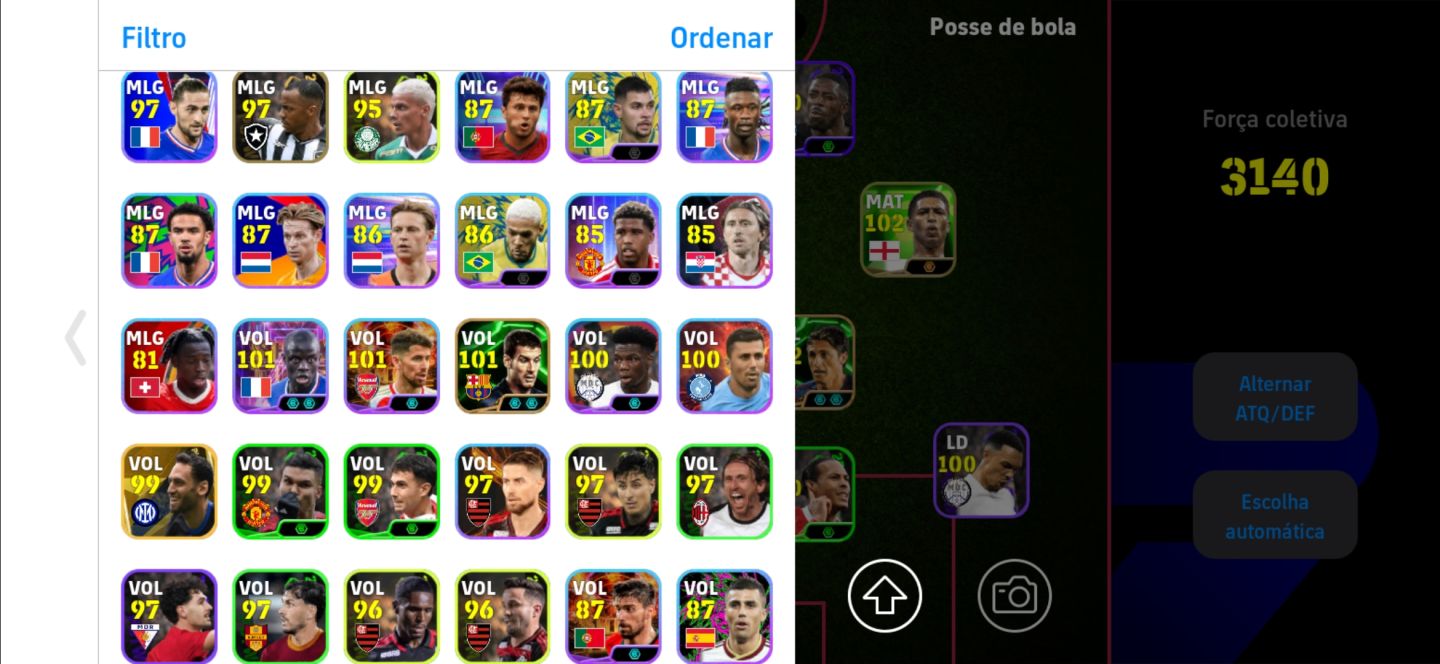 CONTA DE EFOOTBALL MOBILE COM NEYMAR E MESSI DO PACK, AGÜERO E TÉCNICO CRUYFF!!!