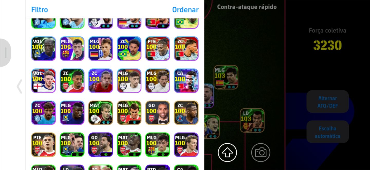 CONTA eFOOTBALL À VENDA FORÇA 3230 + ELENCO FORTE!