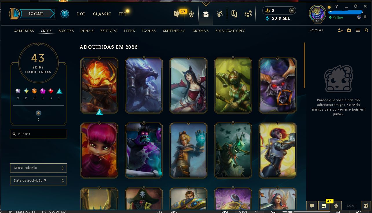 Conta LoL esmeralda