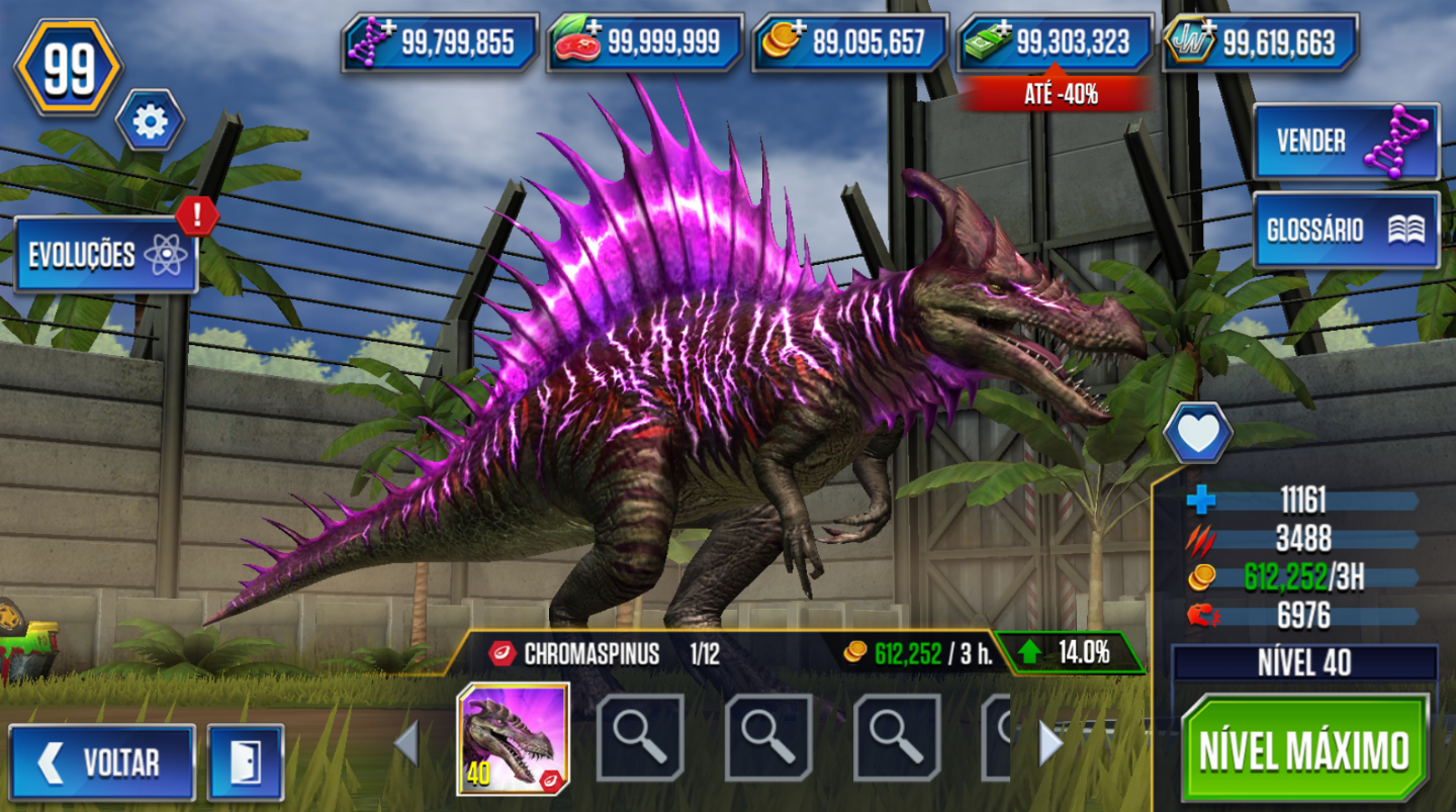 QUALQUER DINOSSAURO NO: JURASSIC WORLD - THE GAME | À SUA ESCOLHA