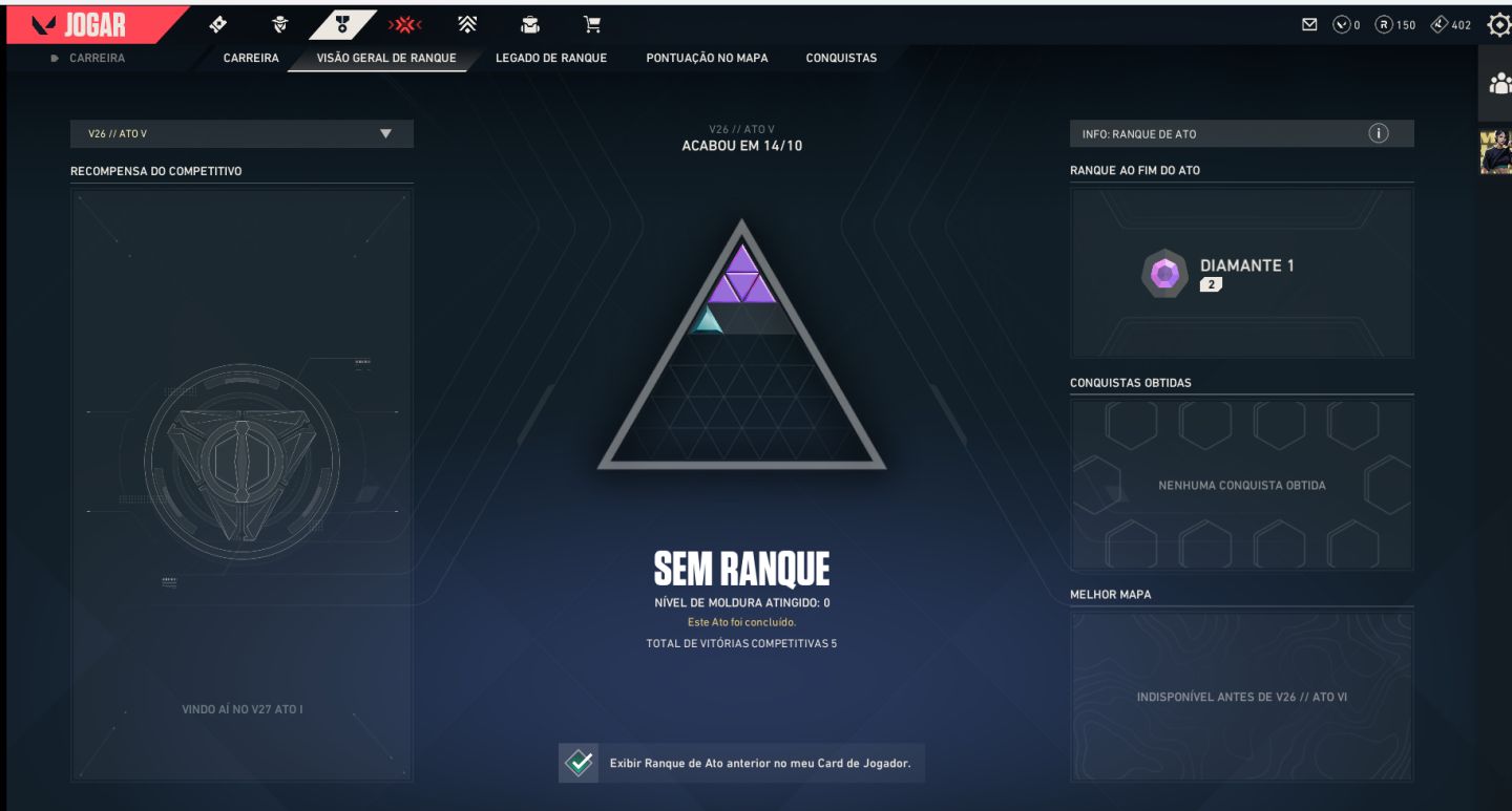 Conta Valorant Ex Diamante 1 Mmr Alto