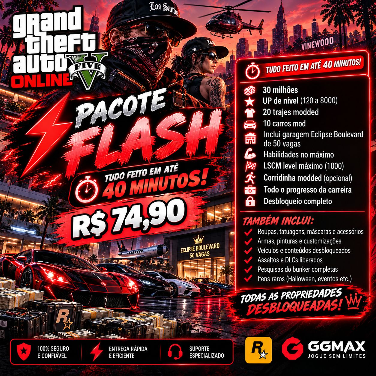 Upagem de contas GTV-PC