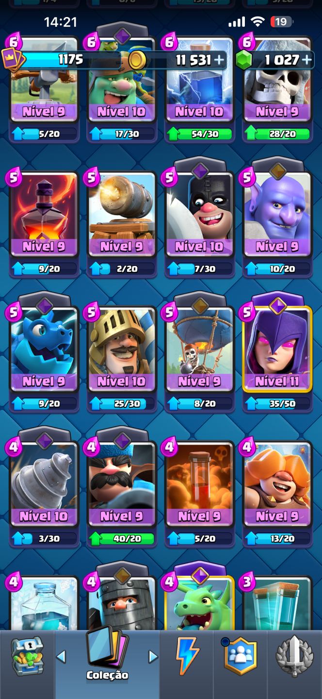 CONTA CLASH ROYALE 7K TROFEU + passe bebe dragão