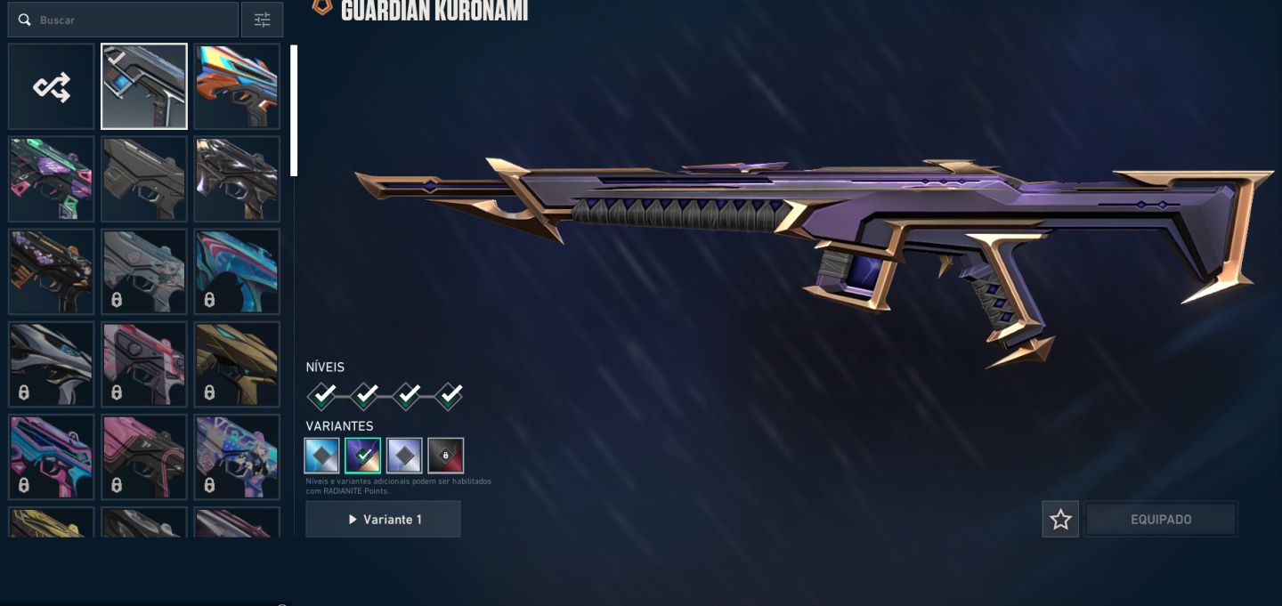 Conta valorant com várias skins!