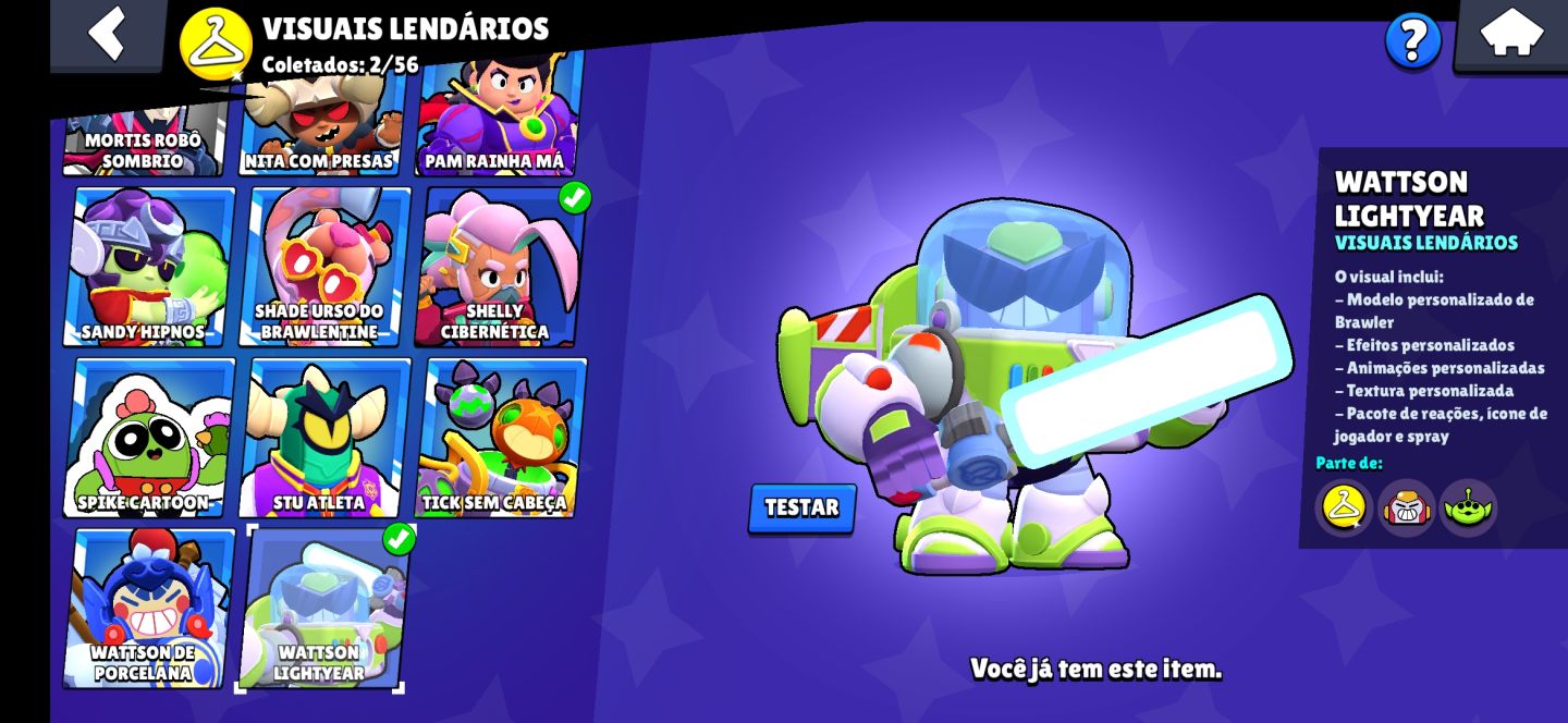 CONTA BRAWL STARS | 73 BRAWLERS + 11 HIPERCARGAS