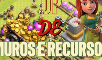 CLASH OF CLANS/ FARM E UP DE MUROS