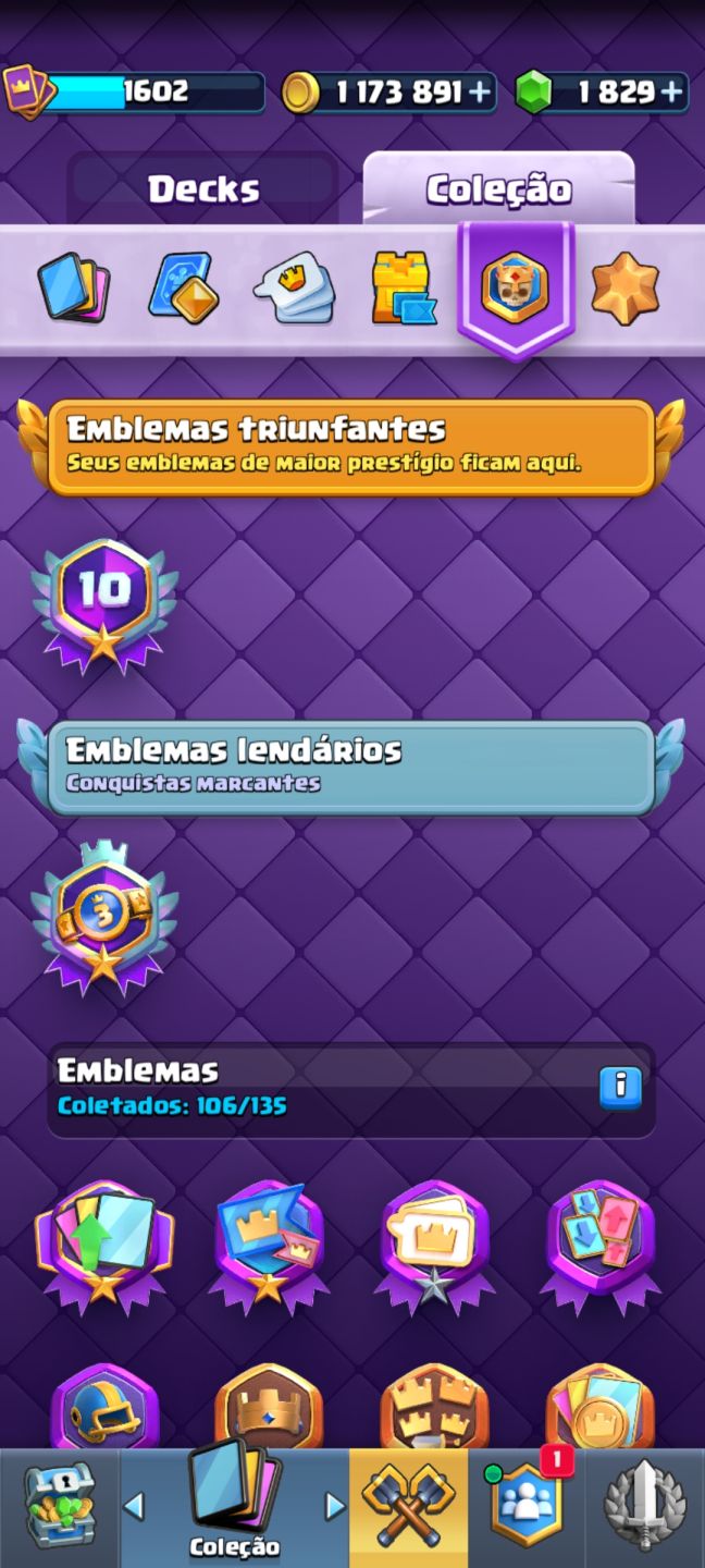 Conta clash royale 10 anos
