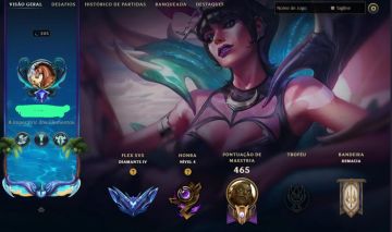 Conta lvl 204 flex: diamante e soloq: esmeralda, TROCA DE NICK DISPONIVEL